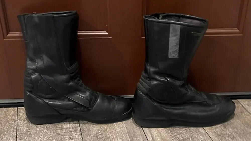 Vintage BMW Motorrad Leather Motorcycle Boots Made Italy Black EU 44 Biker Sz 11